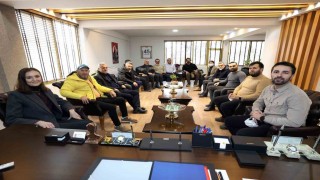Manisa Gazeteciler Cemiyetinden Başkan Durbaya fikir alışverişi