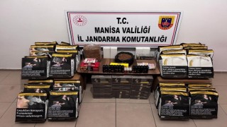 Manisada jandarmadan kaçak sigara operasyonu