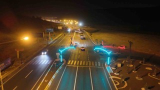 Mardin trafiğinde LED ışıklı yaya geçitleri ve dekoratif sinyalizasyon dönemi başladı