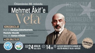 Mehmet Akif Ersoy Talasta anılacak