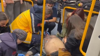 Metroda kalp krizi geçiren vatandaşı kurtarmak için seferber oldular
