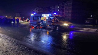 Milasta direğe çarpan otomobil takla attı: 2 yaralı