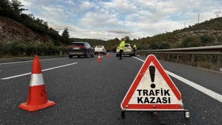 Milastaki kazada motosiklet sürücüsü yaralandı