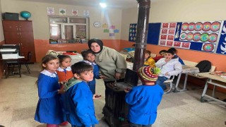 Minik öğrencilere kestane sürprizi