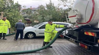 MUSKİ ekiplerinden yağmur mesaisi