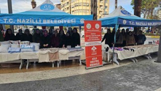 Nazillide kursiyerlerin sergisi büyük ilgi gördü