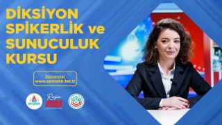 Nevşehir Belediyesinden “Diksiyon, Spikerlik ve Sunuculuk” Kursu