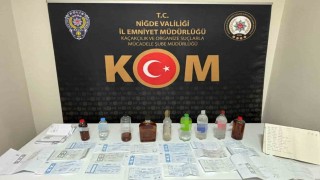 Niğdede sahte alkol satışı ve tefecilik yapan şahıslara operasyon