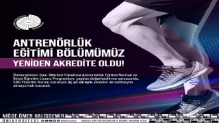 NÖHÜnün Antrenörlük Eğitimi Bölümü yeniden akredite oldu
