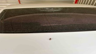 Nusaybinde Suriyeden gelen yorgun mermiler araçlara isabet etti