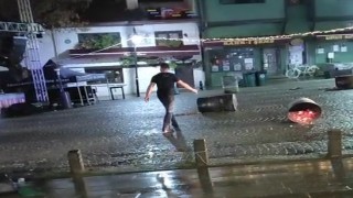 Odunpazarında Yeni Yıl Pazarında tezgahlara saldıran şahıs tutuklandı