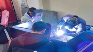 Öğrenciler kaynak yaptı