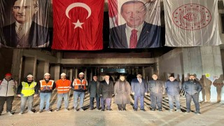Ölmeztoprak yeni terminal binasındaki çalışmaları inceledi