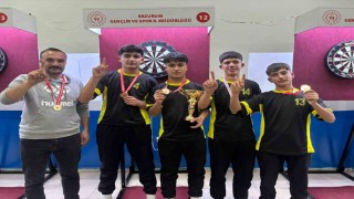 Oltu Mesleki ve Teknik Anadolu Lisesi dart takımı il birincisi oldu