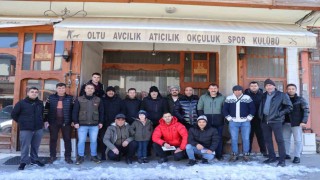 Oltuda 17 avcı sınava girdi