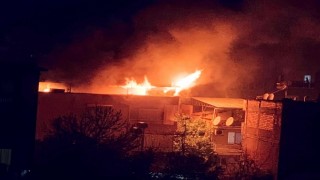 Ortaklarda kalorifer kazanından yangın çıktı