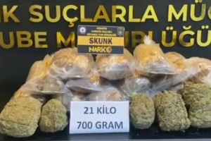 Osmaniye'de Uyuşturucu Operasyonu: 21 Kilo 700 Gram Skunk Ele Geçirildi