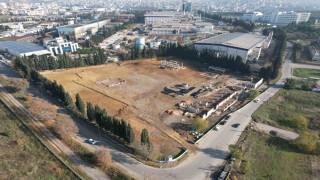 Otobüs garajının kaba inşaatında yüzde 80 ilerleme