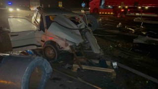 (ÖZEL) Yola düşen metal rulolar az kalsın faciaya neden oluyordu