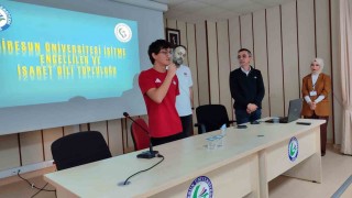 Paralimpik milli sporcu, başarı hikayesini öğrencilerle paylaştı