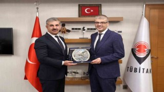 Rektör Çiftçiden TÜBİTAK Başkanı Aydına ziyaret: Uluslararası iş birlikleri değerlendirildi