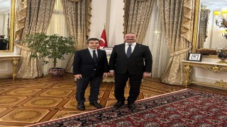 Rektör Hacımüftüoğlu, Londra Büyükelçisi Ertaş ile bir araya geldi
