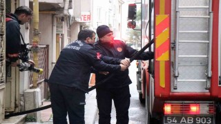 Sakaryada şehir merkezinde korkutan yangın