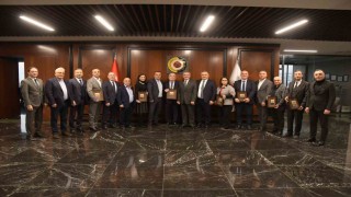 Samsun TSOdan emektarlara plaket