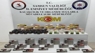 Samsunda 15 bin 200 adet kaçak makaron ele geçirildi