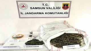Samsunda jandarma 7 kilo kubar esrar ele geçirdi