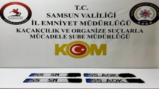 Samsunda sahte plakayla yakalanan 2 kişi gözaltına alındı
