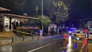 Sarıyerde kahvehane önünde silahlı kavga. 1 yaralı