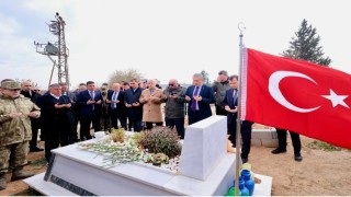 Şehit Cebrail Dündar şehadetinin 1. sene-i devriyesinde kabri başında anıldı
