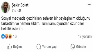 Selanikten gelenler de geri dönsün paylaşımı nedeniyle görevden uzaklaştırıldı