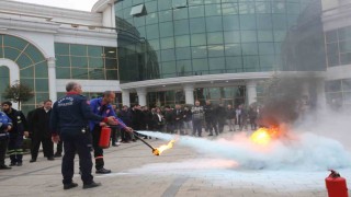 Serdivan Belediyesi personeline yangın eğitim ve tatbikatı semineri