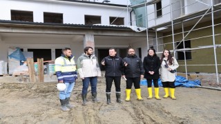 Silivri Belediye başkanı Bora Balcıoğlu, yapımı devam eden huzurevi projesini inceledi
