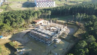 Sinop Üniversitesi Camii inşaatı yükseliyor