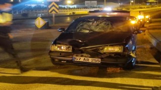 Sinopta otomobilin çarptığı yaya ağır yaralandı