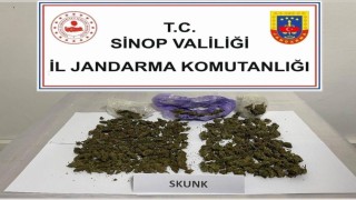 Sinopta yolcu otobüsünden uyuşturucu çıktı