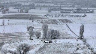 Sivasta Sibirya soğukları, eksi 15 derece ile doğa sanata dönüştü
