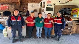 Sökede jandarma ekipleri kadınları bilgilendirdi