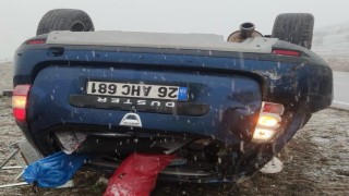 Takla atan araçta 1 kişi yaralandı