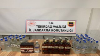 Tekirdağda kaçak alkollü içki ve uyuşturucu madde ele geçirildi