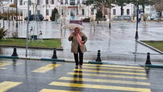 Tekirdağda sağanak yağış etkili oldu