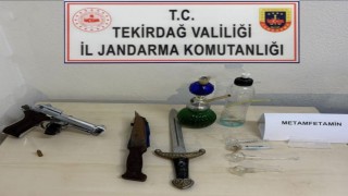 Tekirdağda yasa dışı silah ve uyuşturucu operasyonu