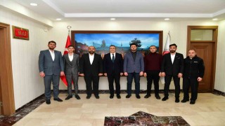 TÜGVA Ardahan Şubesinden Vali Çiçeke ziyaret