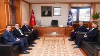 Üniversite Rektörlerinden, Rektör Adıgüzele hayırlı olsun ziyareti