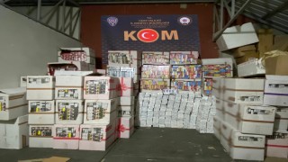 Uşakta piyasa değeri 3 milyon TL olan kaçak sigara ele geçirildi