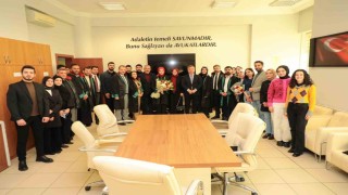 Vali Aydoğdudan Erzincan Barosunun yeni başkanına ziyaret