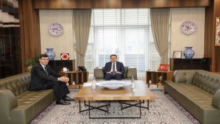 Vali Işın ve Belediye Başkanı Kahveciden ortak çalışma vurgusu